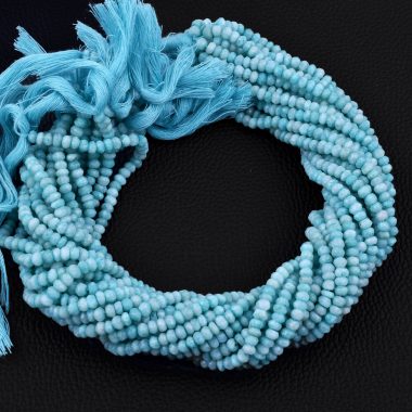 amazonite faceted rondelle beads