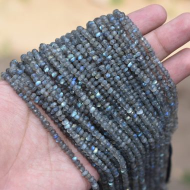 labradorite rondelle beads
