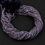 labradorite faceted rondelle beads