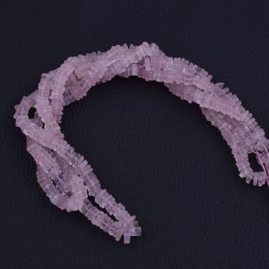 rose quartz square beads