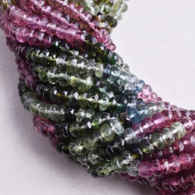 tourmaline rondelle gemstone beads