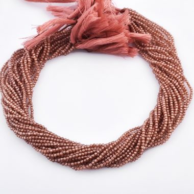 brown zirconia faceted beads
