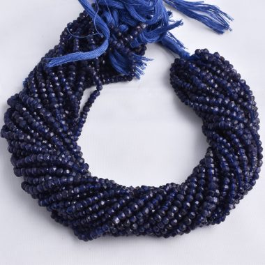 blue iolite faceted beads