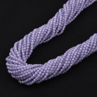lavender cubic zirconia beads