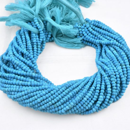 howlite faceted rondelle beads