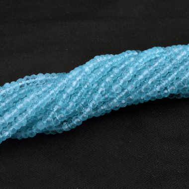 blue topaz rondelle beads
