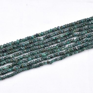 micro emerald smooth beads