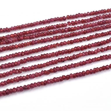 mozambique garnet rondelle beads
