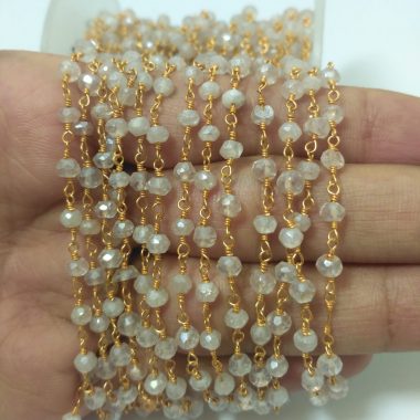 crystal quartz rosary chain