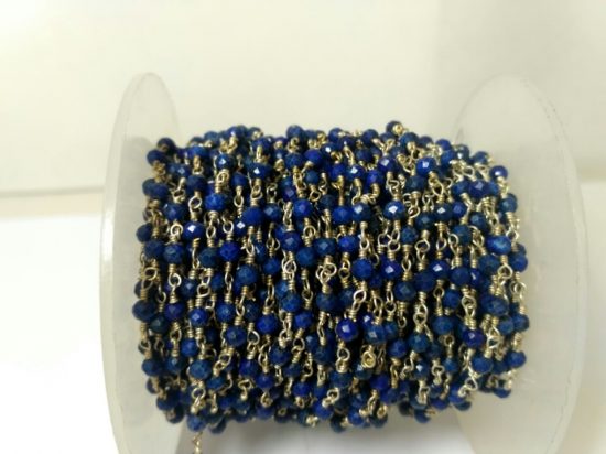 lapis lazuli rosary chain