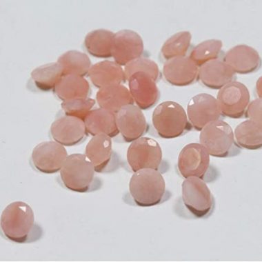 2mm pink opal round cut