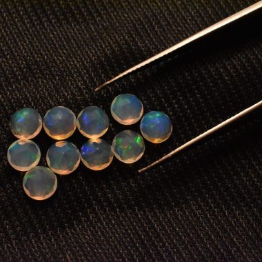 6mm opal faceted round