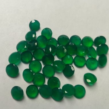5mm green onyx round cut