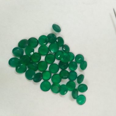 6mm green onyx round cut