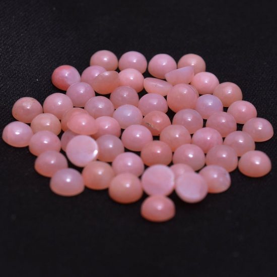 5mm pink opal round