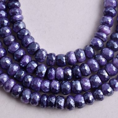 blue moonstone silverite beads