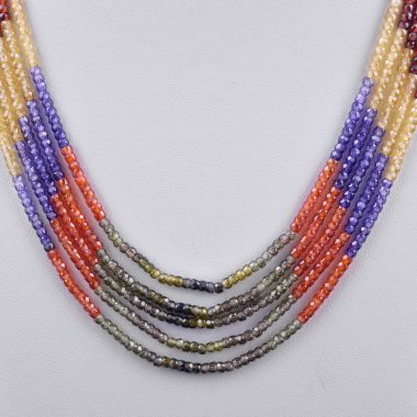 cubic zircon beads necklace