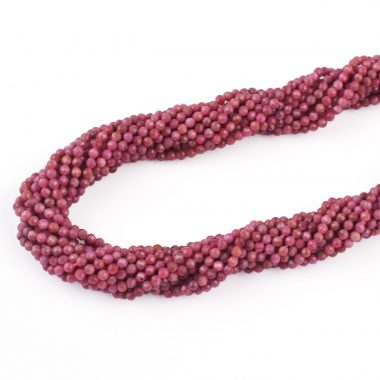 micro rhodochrosite faceted beads