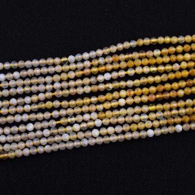 micro yellow opal beads