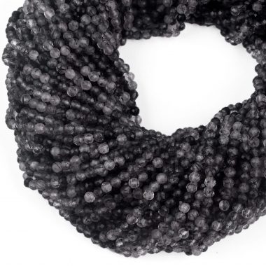 black rutile gemstone beads
