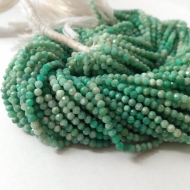 micro amazonite faceted beads