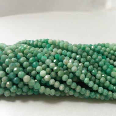 micro amazonite faceted beads