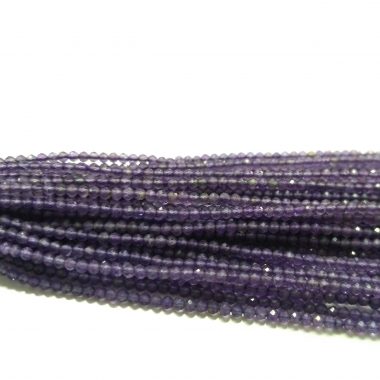 micro amethyst faceted beads
