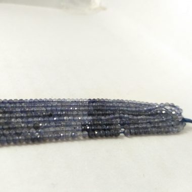 micro iolite faceted beads