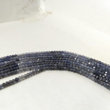 micro iolite faceted beads