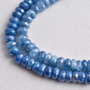 sky moonstone silverite beads