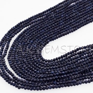 micro blue sapphire beads