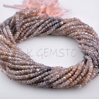 peach gray moonstone beads
