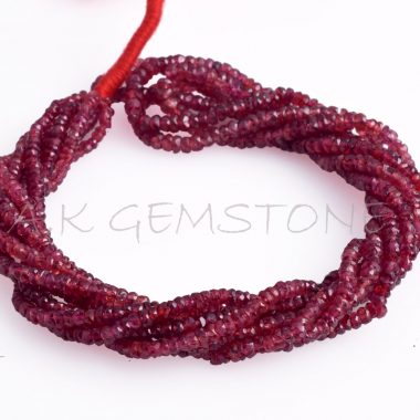 red sapphire gemstone beads