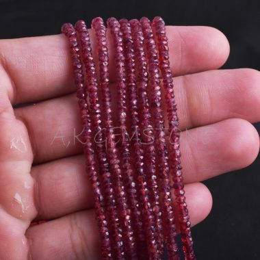 red sapphire gemstone beads