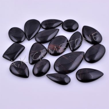 free size black obsidian cabochon