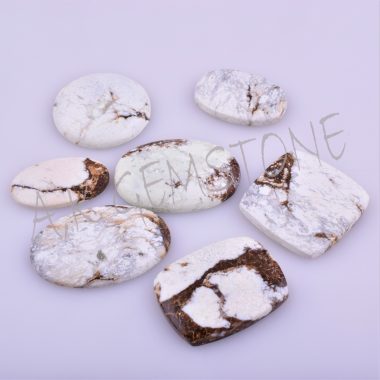 free size african white magnesite cabochon