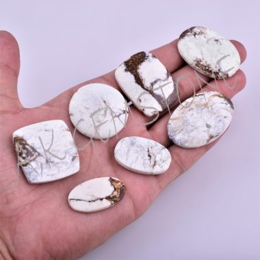 free size african white magnesite cabochon