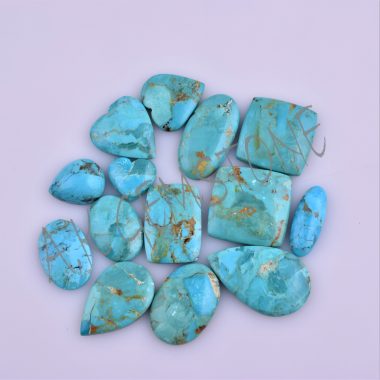 free size copper turquoise cabochon