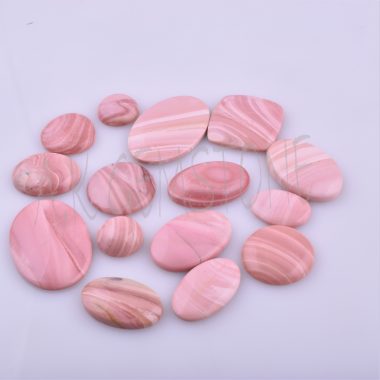 smooth pink opal cabochon