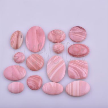 smooth pink opal cabochon