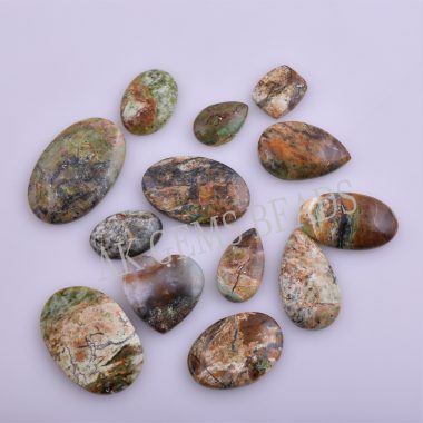 Free Size Natural Serpentine Opalite Smooth Mix Shape Cabochon