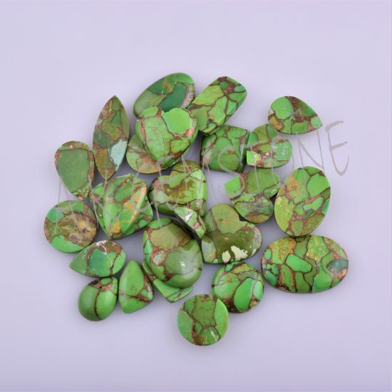 free size green copper turquoise cabochon