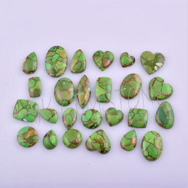free size green copper turquoise cabochon
