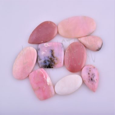 pink opal smooth cabochon