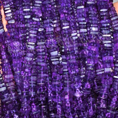 african amethyst square beads