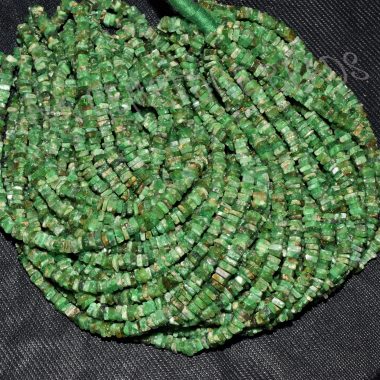 chrome diopside square beads