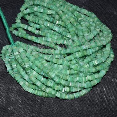 light emerald square beads