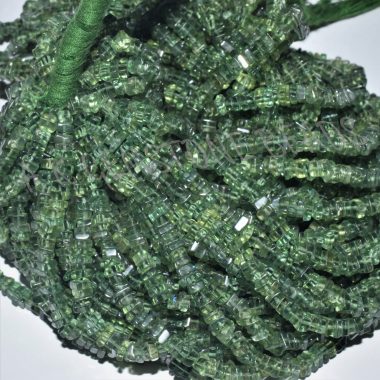 green apatite square beads