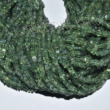green apatite square beads