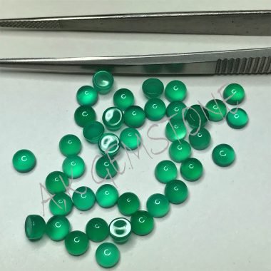 6mm smooth green onyx